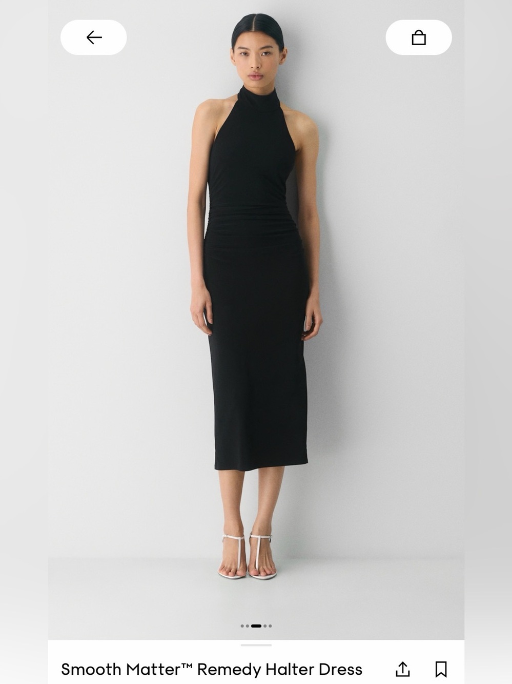 Aritzia Smooth Matter Remedy Halter Dress